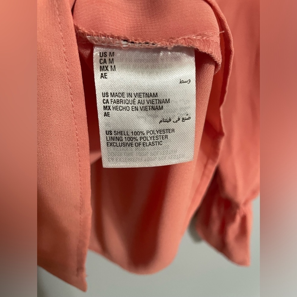 Alfani Tops | Alfani Button Front Blouse  Color:Pink | Size:M - Picture 8 of 10
